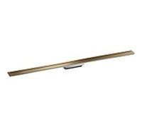 hansgrohe Caniveau de douche 42524140 1200 mm, kit prêt à l'emploi, libre dans l'espace, bronze brossé