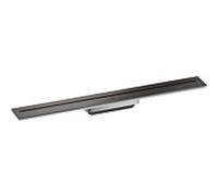hansgrohe Drain caniveau de douche 42525340 700mm, kit prêt à l'emploi, pour montage mural, chrome noir brossé