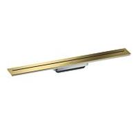 hansgrohe Caniveau de douche 42525990 700 mm, kit prêt à l'emploi, pour montage mural, optique or poli