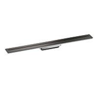 hansgrohe Drain caniveau de douche 42526340 800mm, kit prêt à l'emploi, pour montage mural, chrome noir brossé