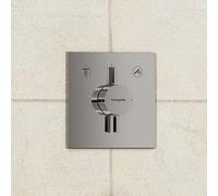 Hansgrohe Mitigeur de douche encastré DuoTurn E – Robinet carré 2 sorties iBox universal 2 Chromé