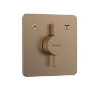 Hansgrohe DuoTurn Q - Mitigeur encastré, 2 sorties, bronze brossé 75414140