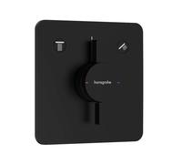 Hansgrohe DuoTurn Q - Mitigeur encastré 2 sorties, noir mat 75414670