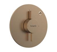 hansgrohe DuoTurn S Mitigeur, encastré, 1 consommateur, rosace ronde, 75618140, Couleur: Bronze brossé