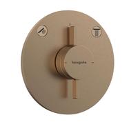 Hansgrohe DuoTurn S - Mitigeur encastré, 2 sorties, bronze brossé 75418140
