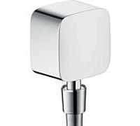 hansgrohe durite PuraVida Fixfit avec clapet anti-retour et joint à rotule en chrome pur