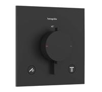 Hansgrohe Ecostat Comfort E - Mitigeur thermostatique encastré, 2 sorties, noir mat 33711670