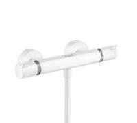 Hansgrohe Mitigeur thermostatique de douche Ecostat Comfort 13116700 apparent blanc mat