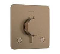 Hansgrohe Ecostat Comfort Q Mitigeur thermostatique encastré - 2 fonctions - bronze brossé 33713140