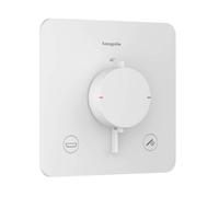 Hansgrohe Ecostat Comfort Q - Mitigeur thermostatique encastré, 2 sorties, blanc mat 33717700