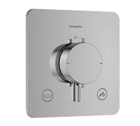 Hansgrohe Thermostat encastré Ecostat Comfort Q 33717000 – 2 sorties, SafetyStop 40°C, chrome