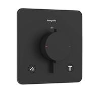 Hansgrohe Ecostat Comfort Q - Mitigeur thermostatique encastré, 2 sorties, noir mat 33713670