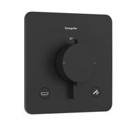Hansgrohe Ecostat Comfort Q - Mitigeur thermostatique encastré, 2 sorties, noir mat 33717670