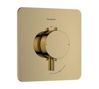 Hansgrohe Thermostat de douche encastré Ecostat Comfort Q 33712990 – 1 sortie, 40°C, Or poli