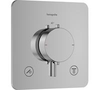hansgrohe Ecostat Comfort Q Thermostat encastré pour 2 consommateurs, 33713000, Couleur: chrome