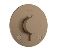 Hansgrohe Ecostat Comfort S mitigeur thermostatique encastrable - 2 fonctions - bronze brossé (bronze) 33715140