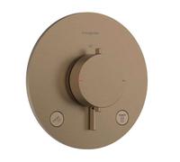 Hansgrohe Ecostat Comfort S - Mitigeur thermostatique encastré, 2 sorties, bronze brossé 33715140