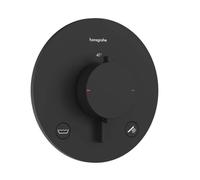 Hansgrohe Ecostat Comfort S - Mitigeur thermostatique encastré, 2 sorties, noir mat 33718670
