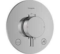 hansgrohe Ecostat Comfort S Thermostat encastré pour 2 consommateurs avec combinaison de sécurité intégrée, 33718000, Couleur: chrome