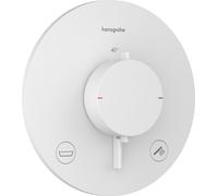 hansgrohe Ecostat Comfort S Thermostat encastré pour 2 consommateurs avec combinaison de sécurité intégrée, 33718700