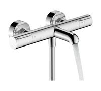 hansgrohe Ecostat élément thermostatique pour baignoire, saillie 177mm, apparent, 2 consommateurs, 13347000, Couleur: chrome