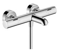 Hansgrohe Mitigeur bain-douche Ecostat Fine mural avec thermostat chrome 13325000
