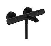hansgrohe Ecostat Thermostat de bain fin 13325670 en saillie, DN15, noir mat