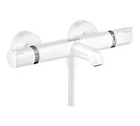 hansgrohe Ecostat hansgrohe Comfort Select Ecostat 13114700 apparent, 2x sorties, saillie 178 mm, blanc mat