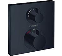 hansgrohe Ecostat Square kit de montage final 15714670 thermostat, 2 Verbraucher , encastré, noir mat