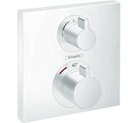 Hansgrohe Mitigeur bain-douche encastré Ecostat avec thermostat blanc 15714700