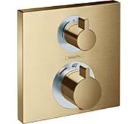hansgrohe Ecostat Square kit de montage final 15714140 Thermostat, 2 Verbraucher , encastré, bronze brossé