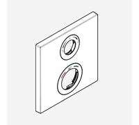 hansgrohe Ecostat Square Plaque de mitigeur thermostatique encastré, 93241340,