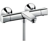 hansgrohe Ecostat thermostat de bain, apparent, saillie 194mm, 2 consommateurs, chrome, 13123000