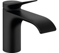 hansgrohe Einhandmischer Waschtisch Vivenis ComfortZone 80 mit Ablaufgarnitur mattschwarz