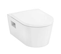 Pack WC Suspendu Hansgrohe EluPura Original S AquaChannel Flush, avec abattant SoftClose et QuickRelease, SmartClean, rond, 540 Blanc 61180450