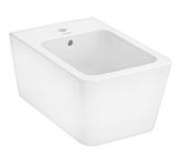 hansgrohe EluPura Q 540 bidet mural 60280450 avec trou pour robinetterie/trop-plein, blanc , sans SmartClean et HygieneEffect