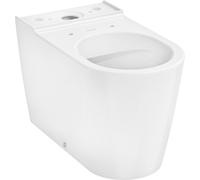 WC sur pied Hansgrohe EluPura S 60260450 pour réservoir à chasse d'eau attenante, sortie horizontale/verticale, sans SmartClean et HygieneEffect, chasse d'eau AquaFall, blanc