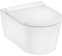 Hansgrohe EluPura S - WC suspendu avec abattant SoftClose, Rimless, AquaHelix Flush, EcoSmart, blanc 60344450