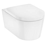 Hansgrohe EluPura S - WC suspendu avec siège SoftClose, Rimless, AquaChannel Flush, SmartClean, EcoSmart, blanc 61186450