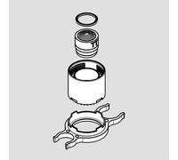 hansgrohe Embout de bec pour mitigeur de cuisine Talis Select, 93342000,