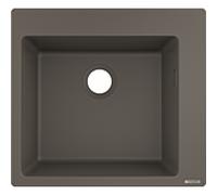hansgrohe encastrer match0 43312290 560 x 510 mm, cuve principale 2000 , 2000 prédéfini, gris pierre