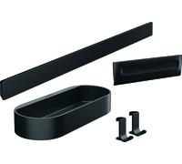 HANSGROHE Ensemble d'accessoires pour la baignoire noir mat WallStoris