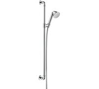 hansgrohe Ensemble de douche AXOR 0,90 m, avec douchette 85 1 jet, 26023000, Couleur: chrome