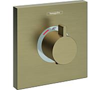 hansgrohe Ensemble de garniture ShowerSelect Highflow 15760140 thermostat encastré, bronze brossé