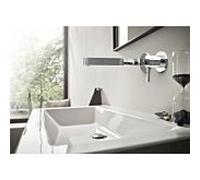 hansgrohe Ensemble de montage final Finoris 76050000 mitigeur lavabo , pour montage mural, avec bec 22,5 cm, chromé