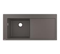 Hansgrohe Évier en granit S 51 105 x 41,5 cm Gris/Graphite/Onyx 43330290