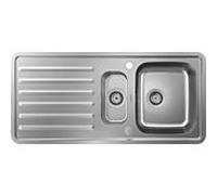 hansgrohe évier encastré 43339800 1055 x 485 mm, vasque à droite, égouttoir, bonde automatique, Inox