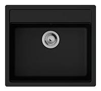 hansgrohe évier encastré 43359170 550x490mm, noir graphite