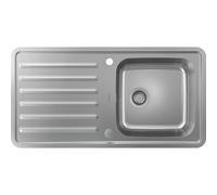 HANSGROHE Evier encastré avec égouttoir en acier inoxydable S4113-F400 43338800