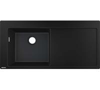 Hansgrohe - Evier encastré granit S5110-F45, graphite noir 43330170
